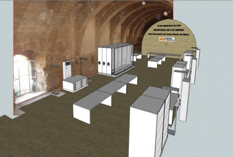Recreación antiguos dormitorios monasterio de Sijena