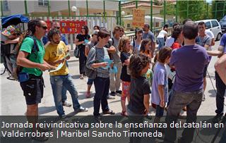 Jornada reivindicativa sobre la enseñanza del catalán en Valderrobres
