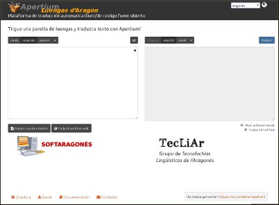 Nou traductor de Softaragonés