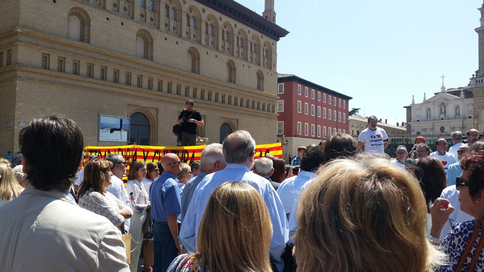Manifestació contra el català Saragossa