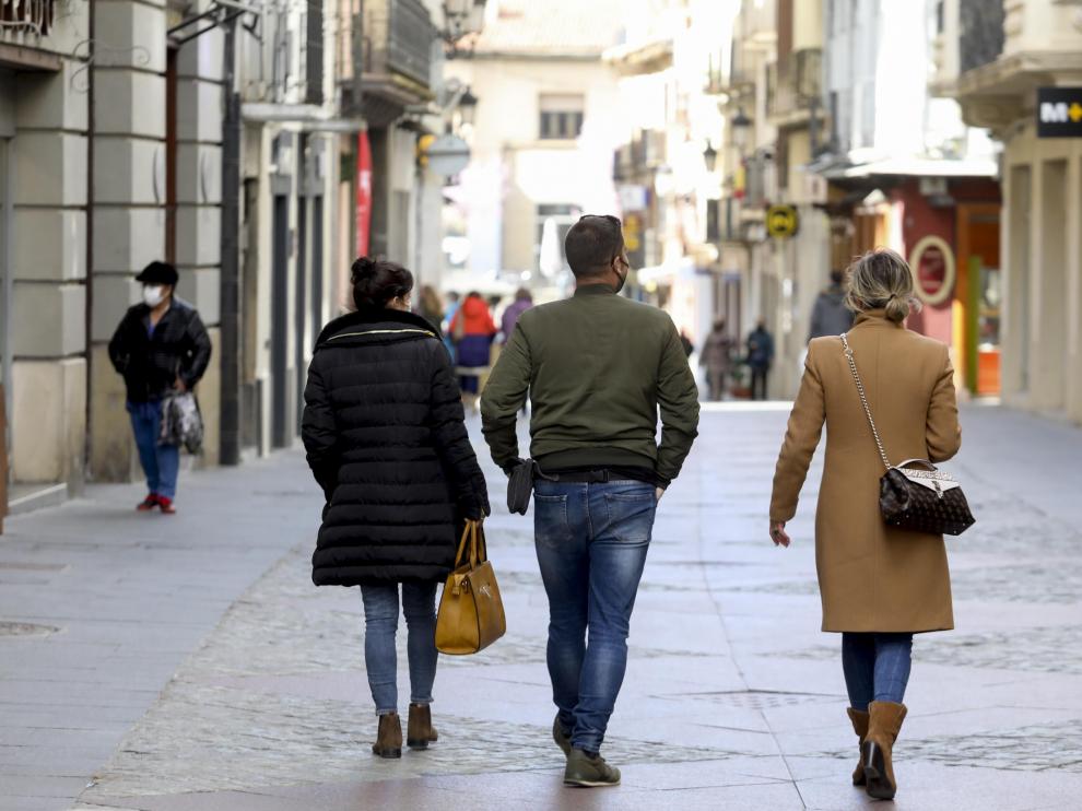 Veladores y calles de Jaca.