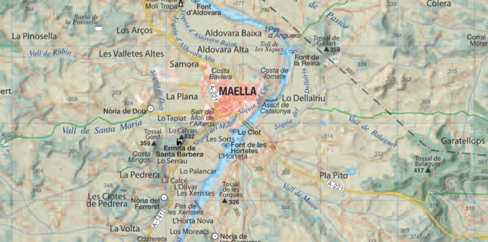 Mapa Maella