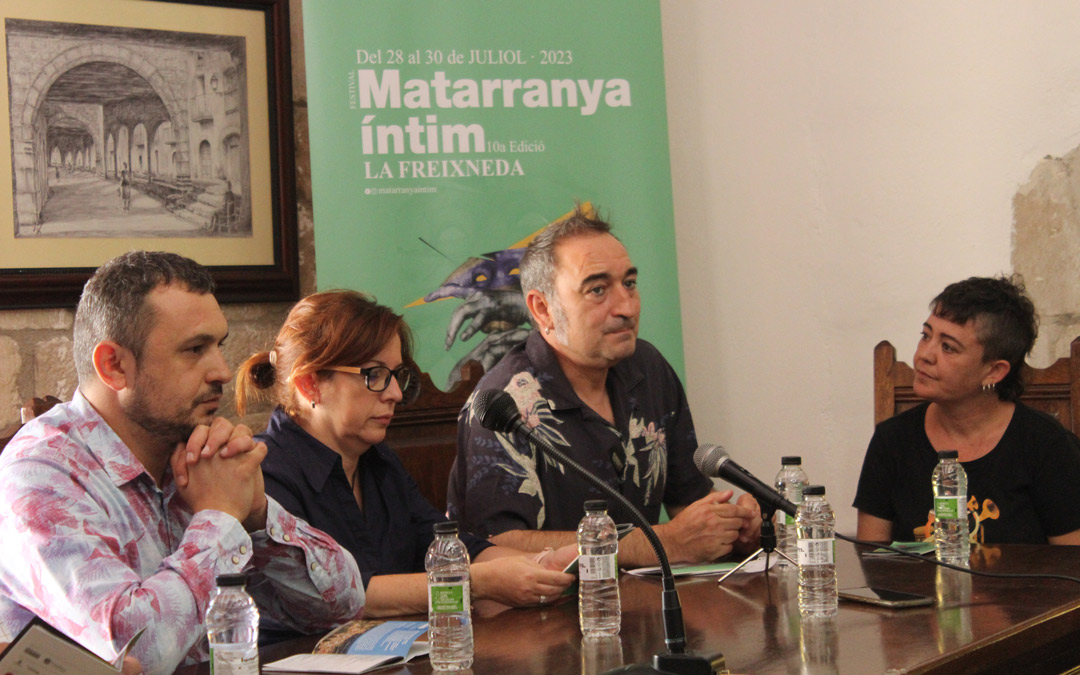 Presentación del Festival Matarranya íntim en la Fresneda. /N.A.