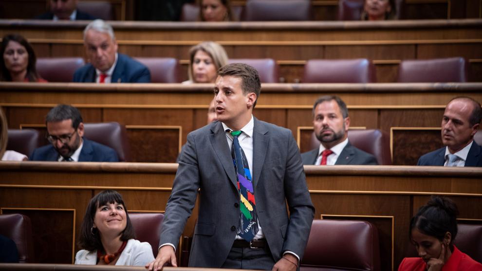 El diputado de Sumar-CHA Jorge Pueyo.